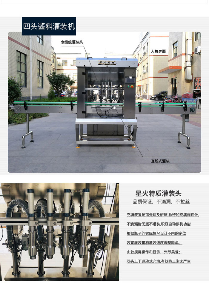 瓶裝果醬灌裝生產(chǎn)線-全自動(dòng)果醬灌裝機(jī)械設(shè)備